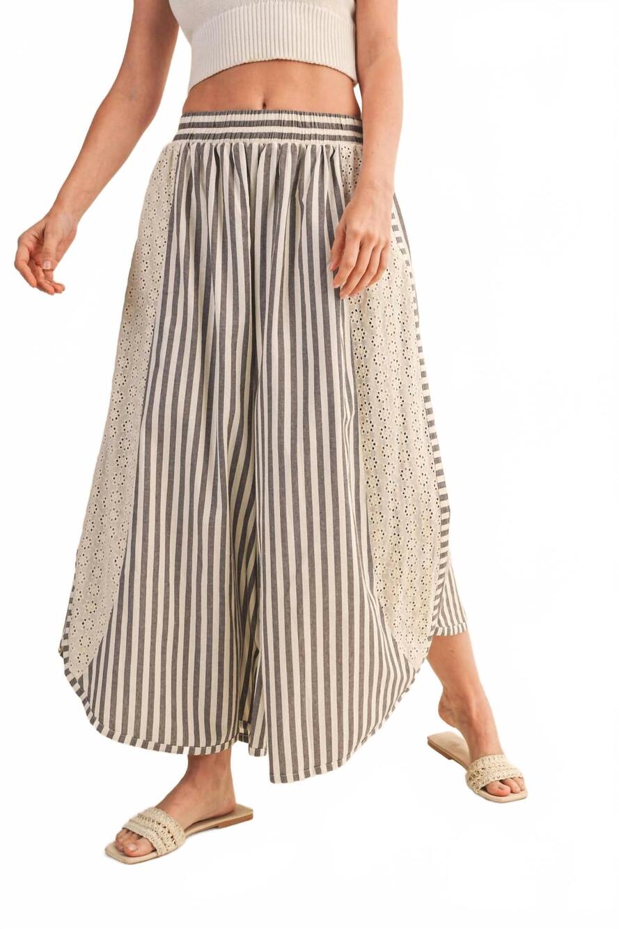 NEW KLESIS caitlin dolphin hem wide leg pants in beige